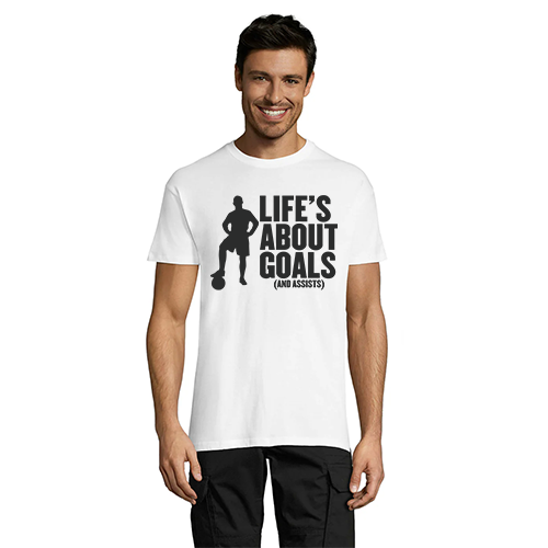 Life's About Goals moška majica črna 2XL