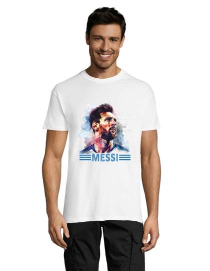 Messi 3 bela moška majica 2XL