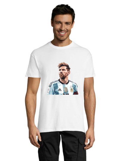 Messi 4 bela moška majica 2XL