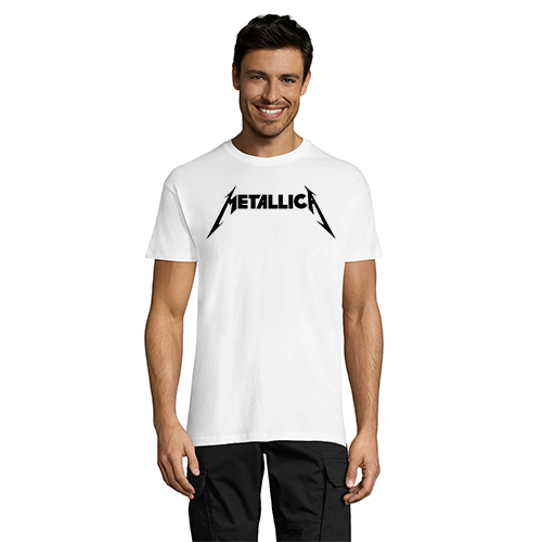 Metallica moška majica bela 4XL