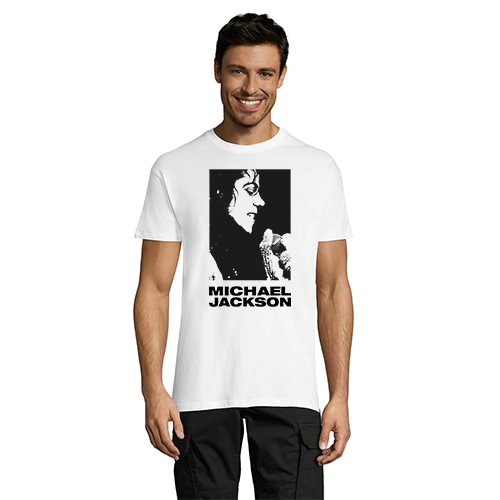 Michael Jackson Face moška majica bela 2XS