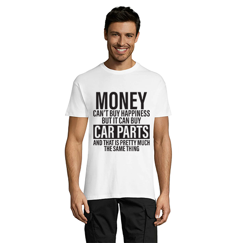 Money Can't Buy Happiness moška majica bela 3XS
