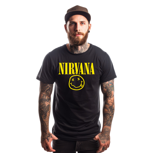 Nirvana 2 moška majica bela 2XS