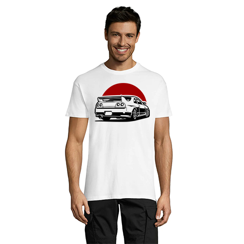 Nissan GTR R33 moška majica bela 2XL