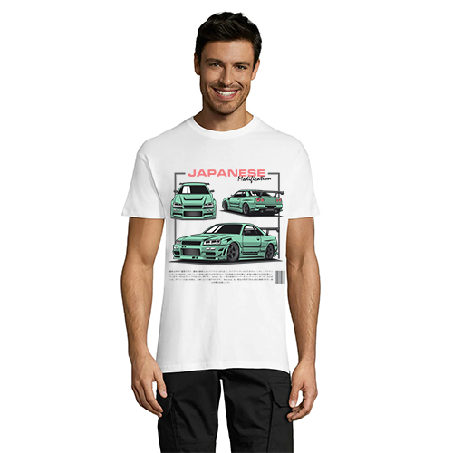 Nissan - GTR R34 moška majica bela 3XL