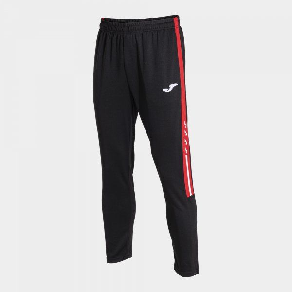 OLIMPIADA LONG PANTS trenirke črno rdeča 2XL