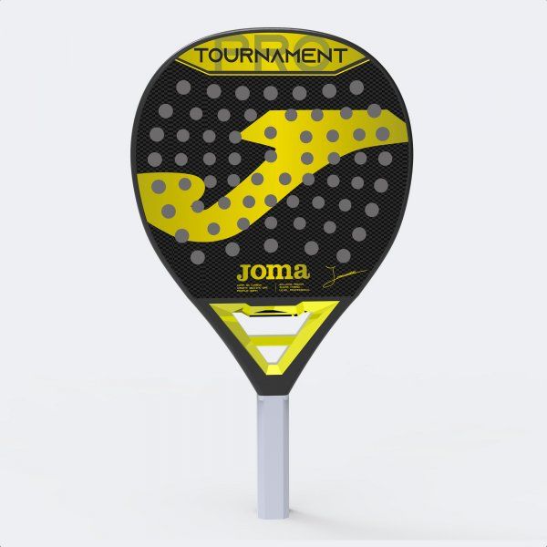 PALA DE PÁDEL JUANI MIERES NEGRO AMARILLO ONE SIZE