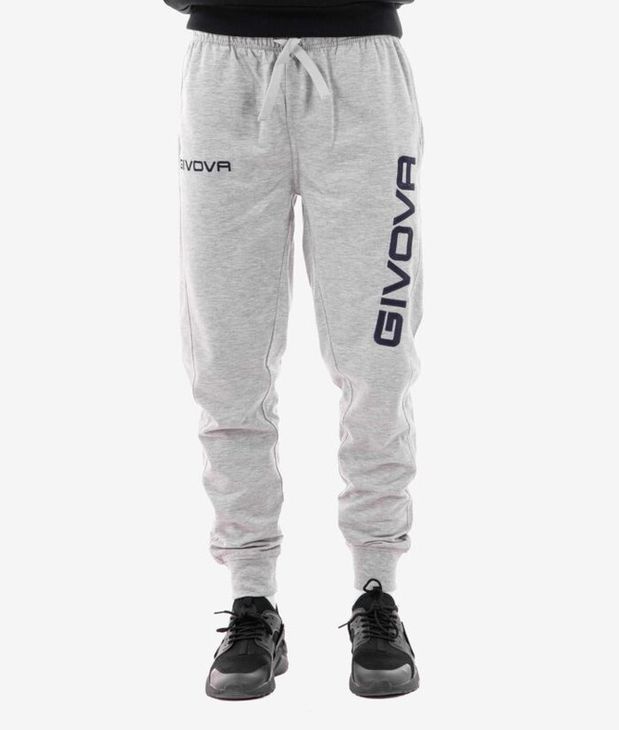 PANTA COTONE MOD. MOON BIG LOGO siva/siva 2XS