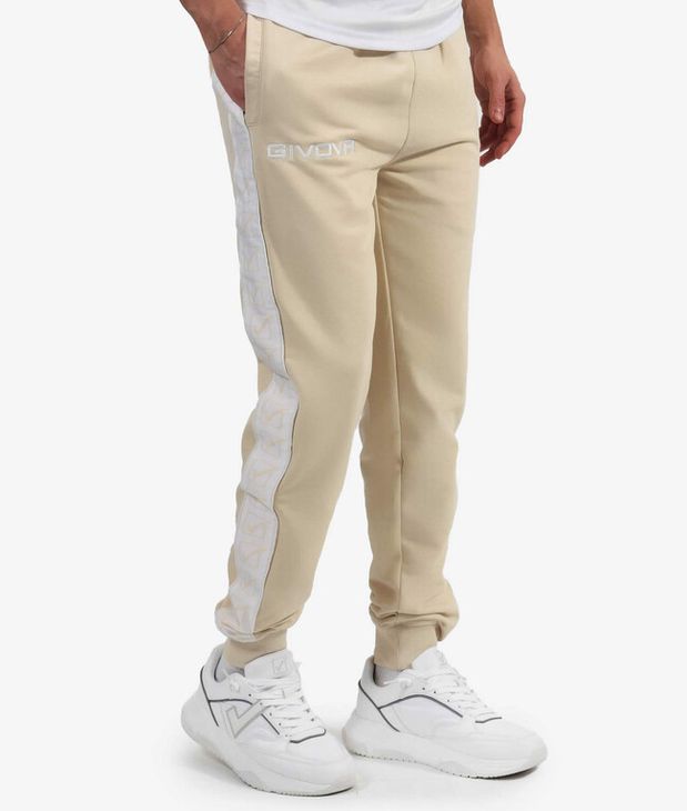 PANTALONE TERRY BAND trenirke peščani L