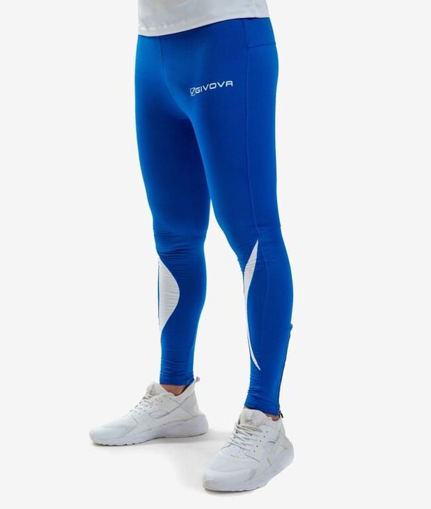 RUNNING LONG PANT pajkice azurno plava S