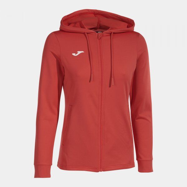 SCULPTURE II ZIP-UP HOODIE rdeča S