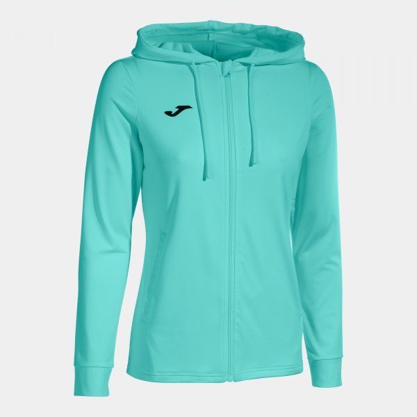 SCULPTURE II ZIP-UP HOODIE TURQUOISE L