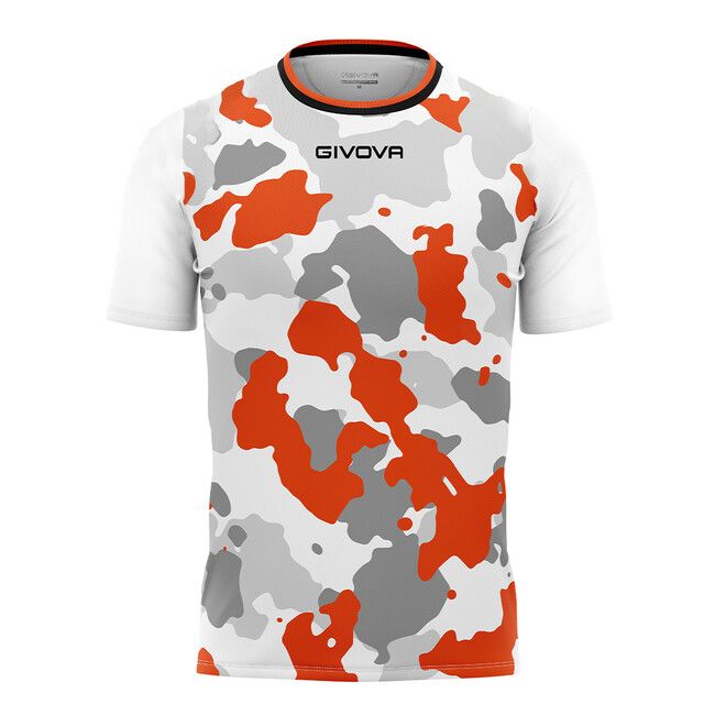 SHIRT ARMY INTERLOCK dres bela/narandžasta L