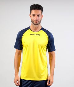 SHIRT CAPO INTERLOCK dres žuto/plavo 2XS