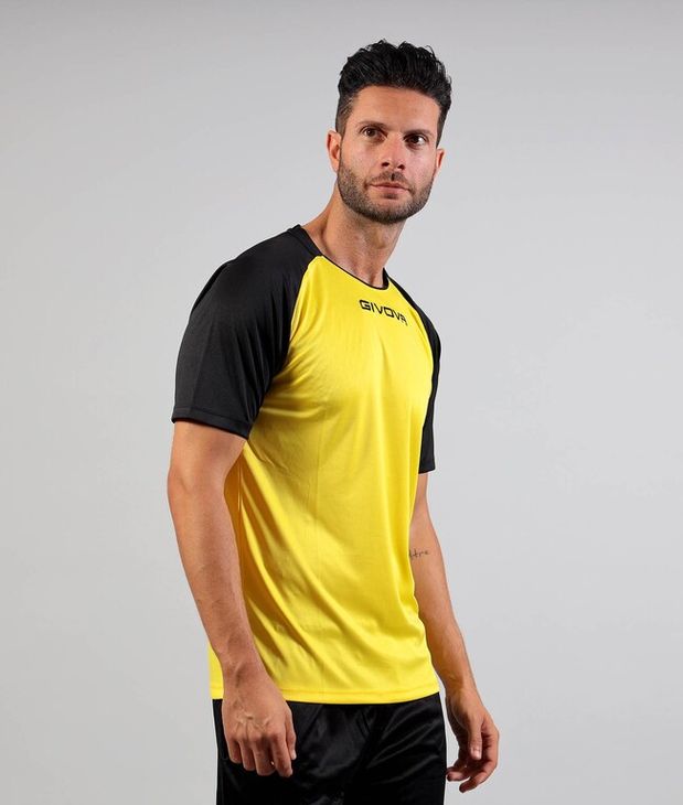 SHIRT CAPO INTERLOCK dres žuto/crno 3XL