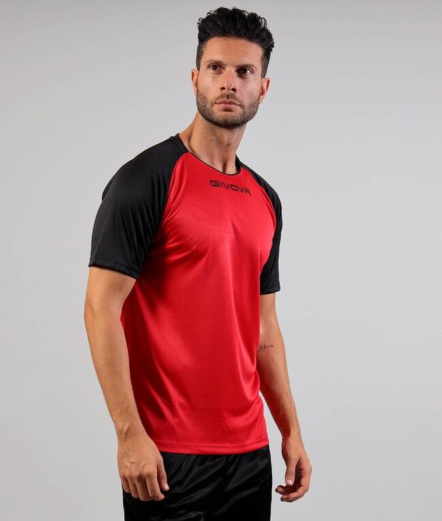 SHIRT CAPO INTERLOCK dres crveno/crno 3XL