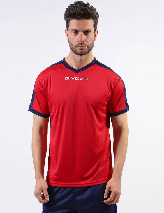 SHIRT REVOLUTION INTERLOCK dres crveno/plavo 3XL