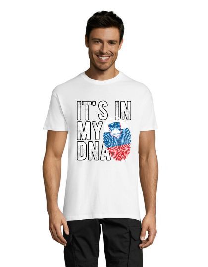 Moška majica Slovenia - It's in my DNA bela XL