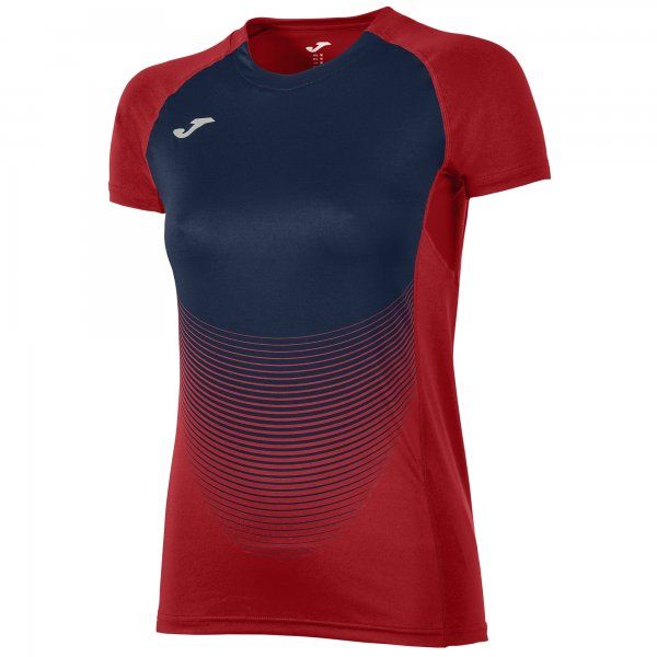 S/S T-SHIRT ELITE VI RED-NAVY BLUE WOMEN 2XS