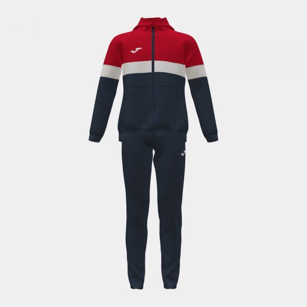 STRIPE TRACKSUIT komplet mornarsko rdeča XS