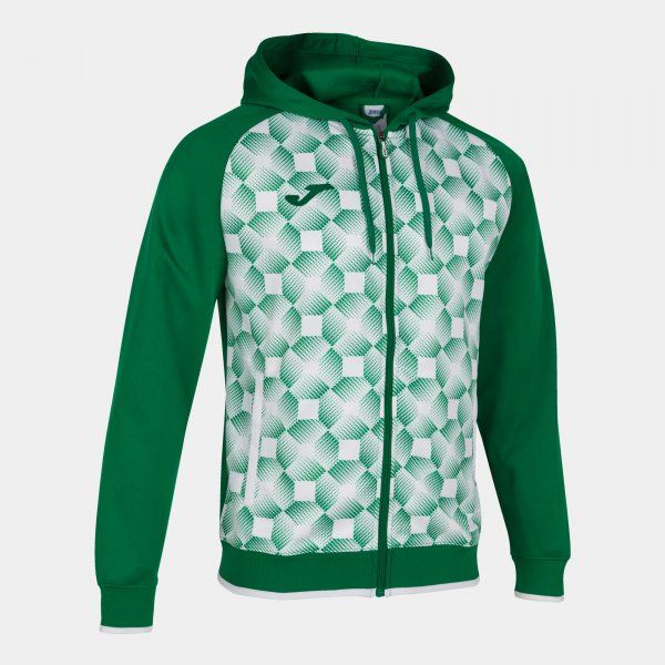 SWEATSHIRT SUPERNOVA III ZIP-UP HOODIE trenirka zelena črna 2XS