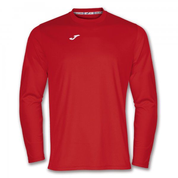 T-SHIRT COMBI RED L/S 2XL-3XL