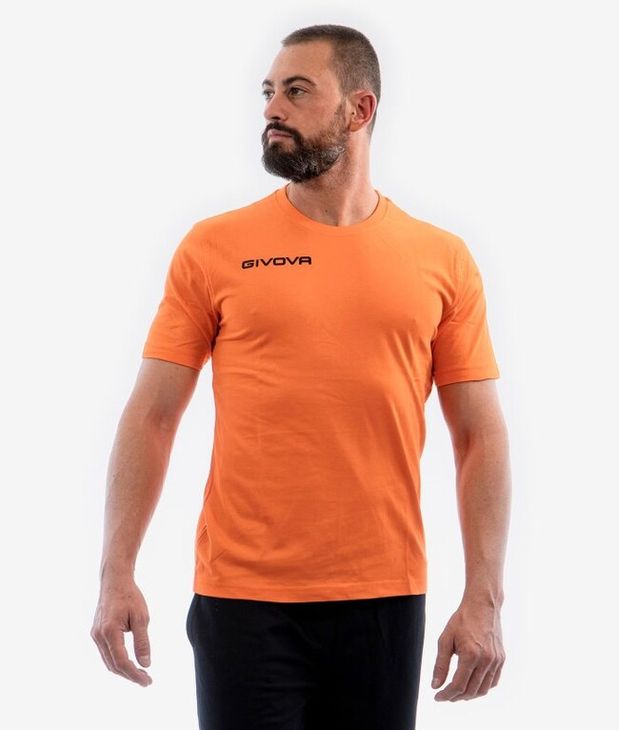 T-SHIRT COTONE FRESH ARANCIO FLUO Tg. L