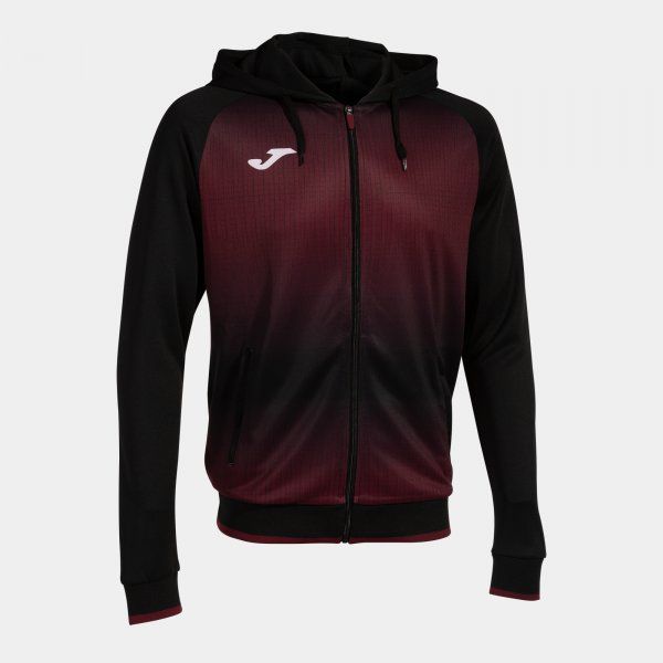 TIGER V ZIP-UP HOODIE trenirka črna bordo L