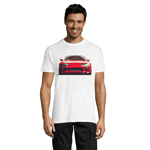 Toyota - Supra RED moška majica bela 4XL