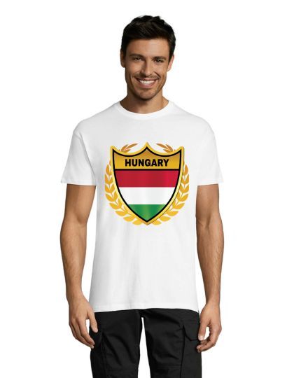 Moška majica Zlati grb Madžarske bela L